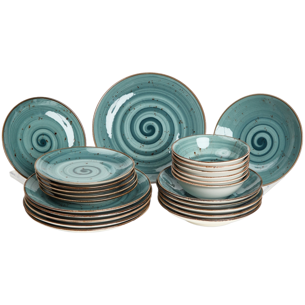 Tulu Porselen посуда. Tulu Porselen фарфор. Набор столовой посуды 24 предмета Tulu Porselen Deniz. Сервиз Tulu Blue. Элемент сервиза